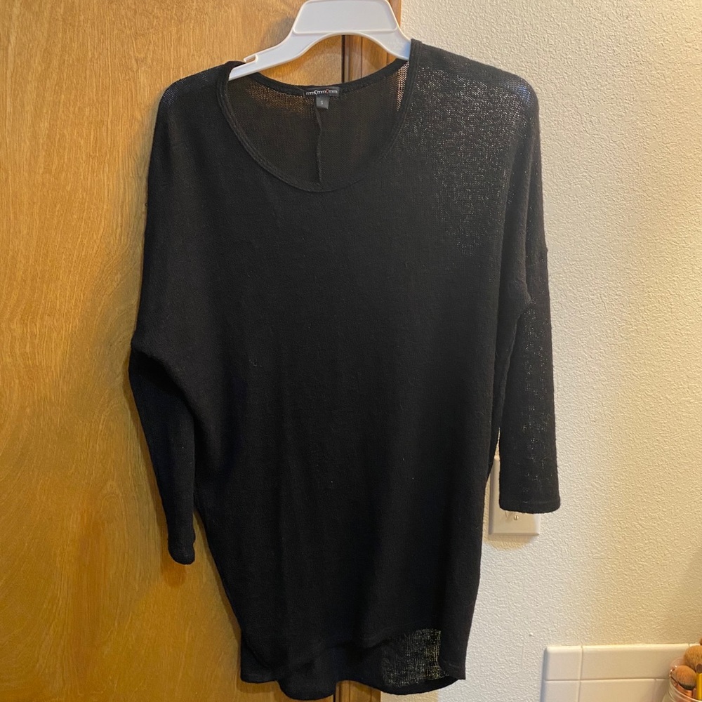 Black long sleeved sweater